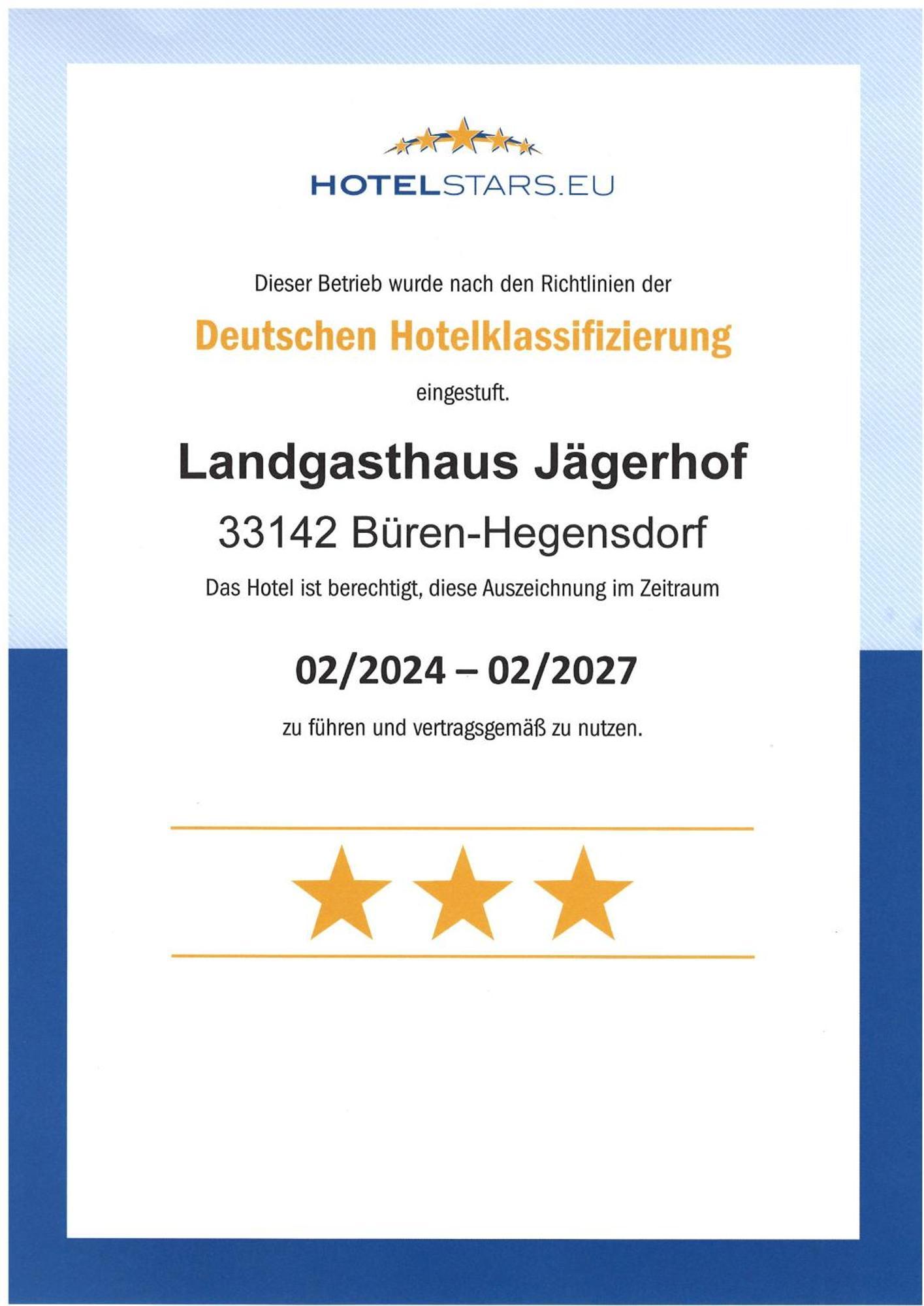 Landgasthaus Jaegerhof Bueren  Exterior foto